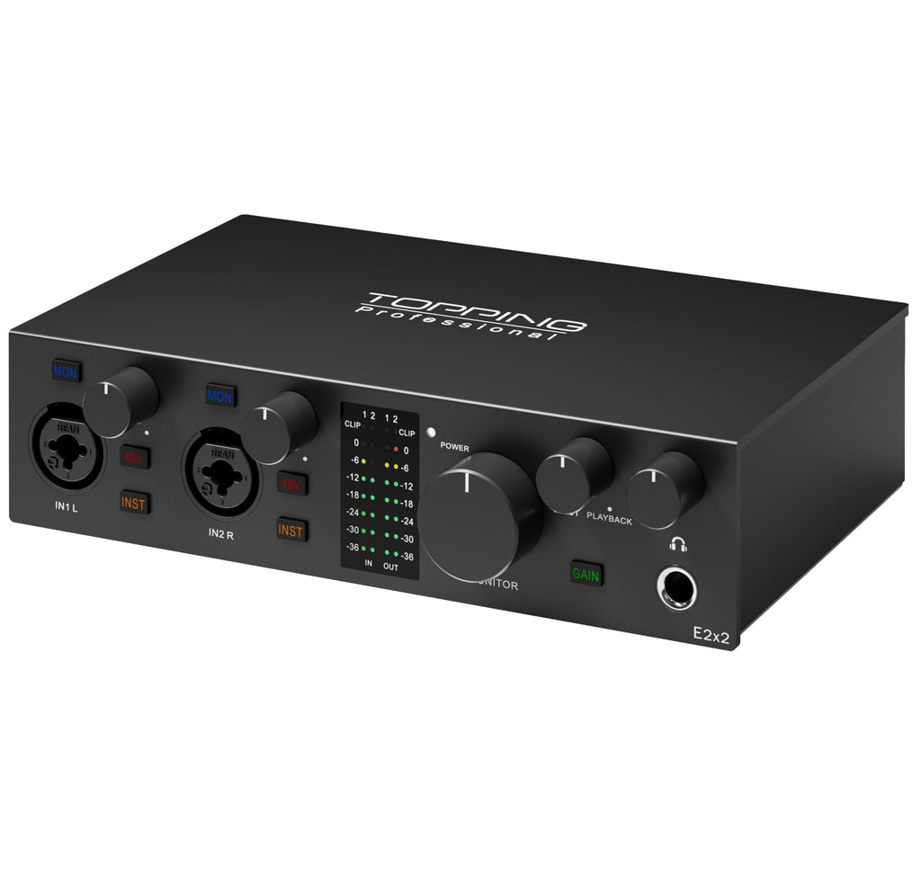 USB Audio Interface with 48V Phantom Power, Black G52728