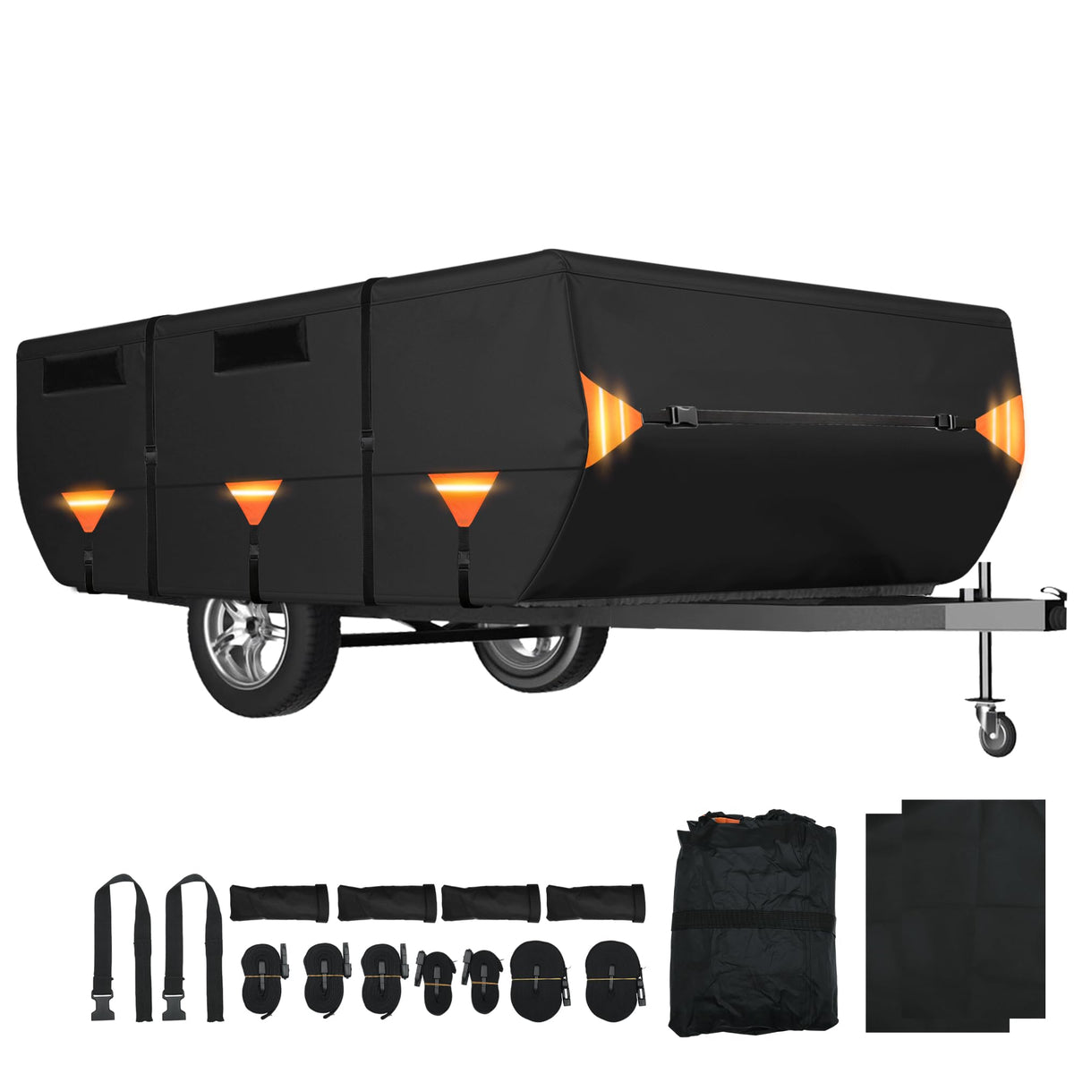 14ft-16ft Heavy Duty Oxford Waterproof Pop-Up Camper Cover V375195