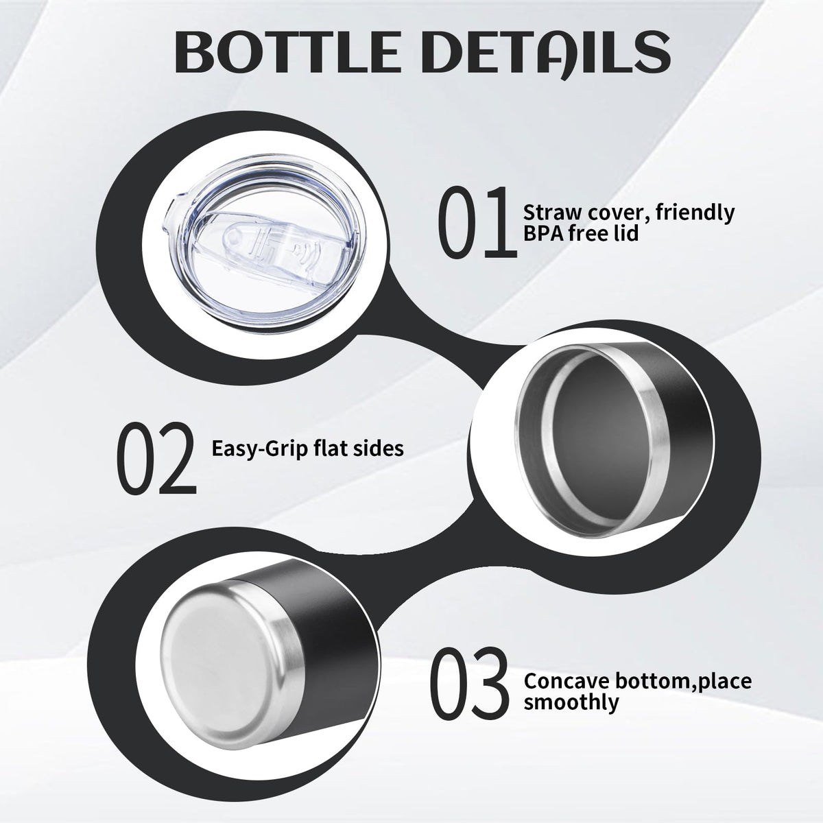 20oz Insulated Tumbler with Lid Straw D428854