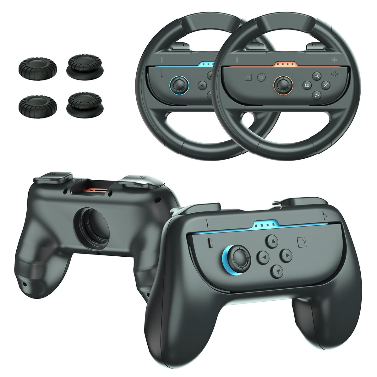 Joy-Con Grips & Steering Wheels Bundle J43301