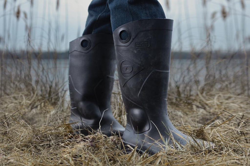 Black Steel Toe Rubber Work Boots T800020