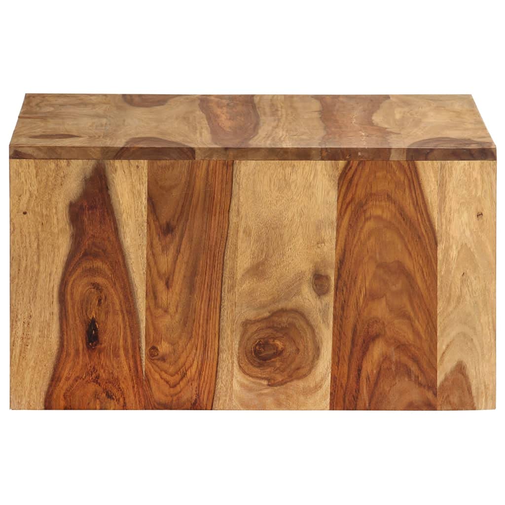 Brown Solid Sheesham Wood Nesting Coffee Table Set of 2 J7062