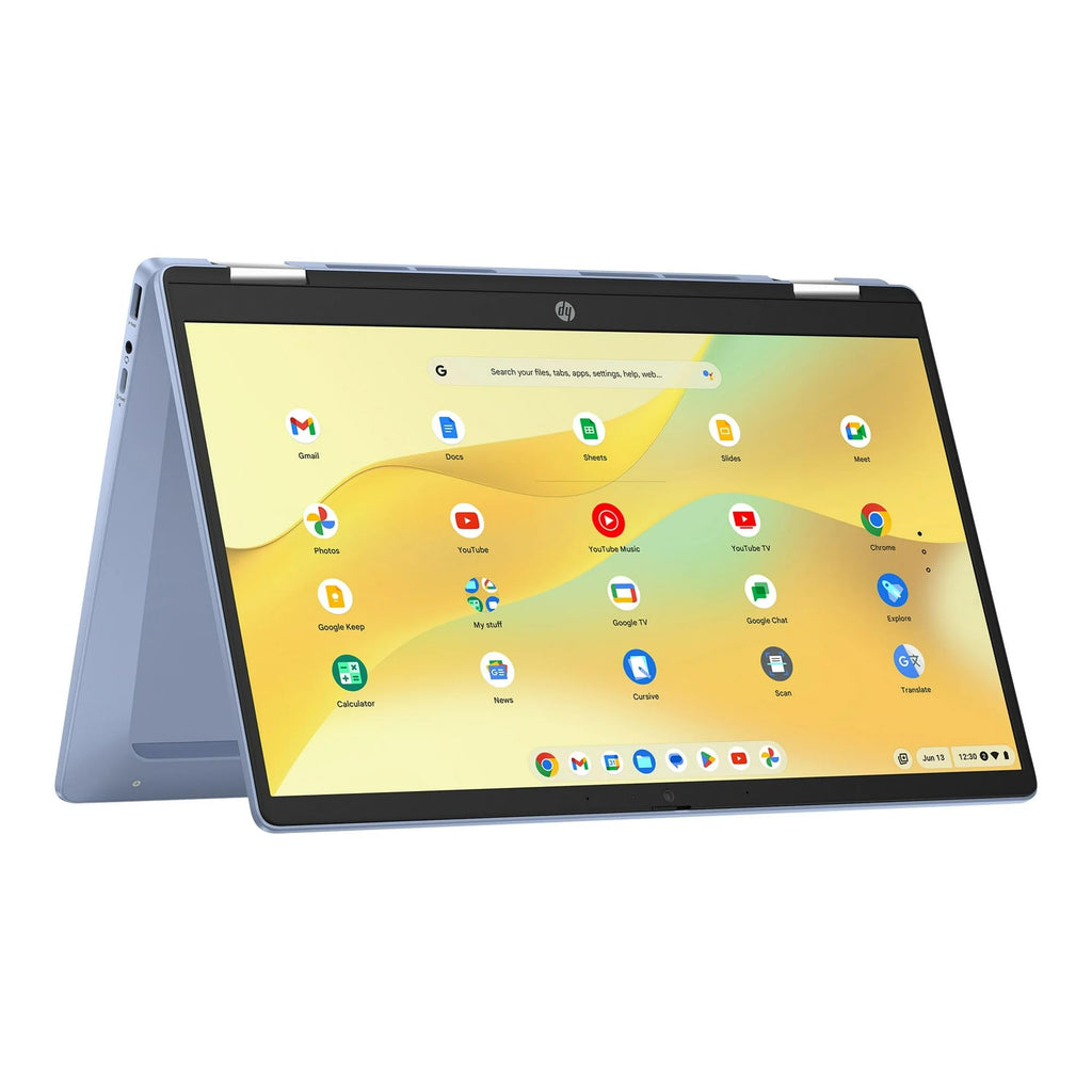 14 inch FHD IPS Touch 2-in-1 Laptop, Intel N100, 4GB RAM, 64GB eMMC, Chrome OS, Sky Blue T1439
