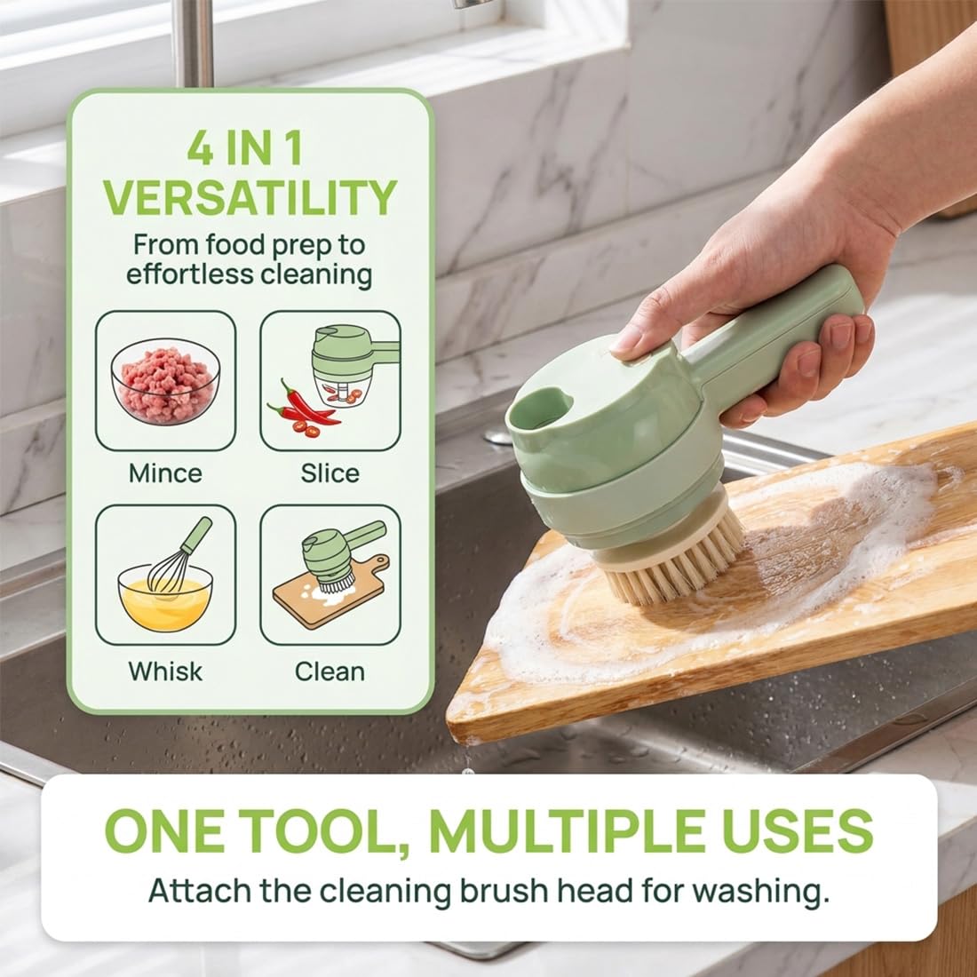 4 in 1 Handheld Electric Vegetable Cutter U454796
