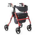 Black & Red Rolling Walker with Memory Foam Seat G763
