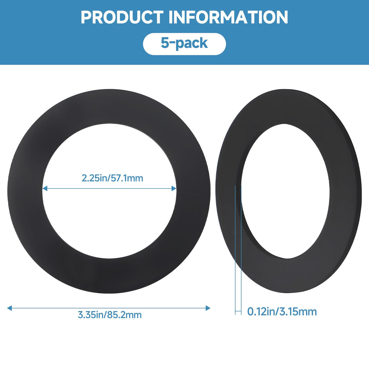 Jerry Can Gaskets 5-Pack T3167