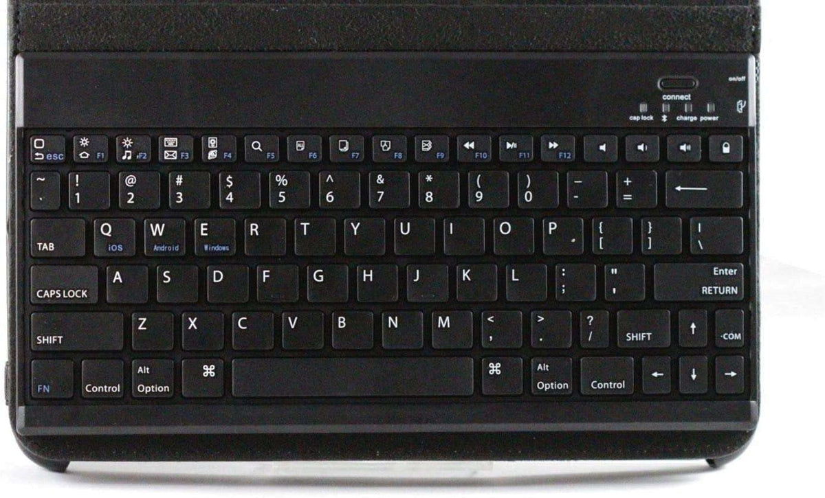 Folding Leather Folio Case Cover & Stand with Removable Keyboard V6771