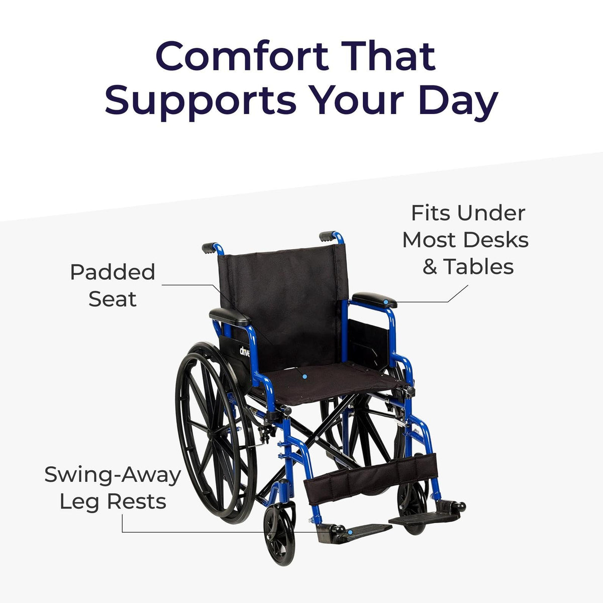 Blue Streak Lightweight Wheelchair J1928