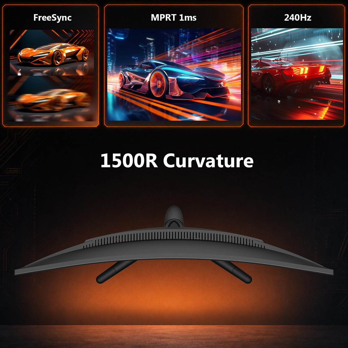 27 inch Curved QHD 1440P 240Hz Gaming Monitor C23853