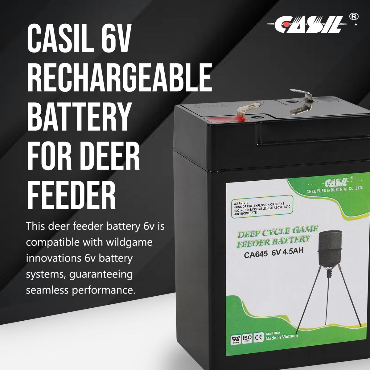 6V 4.5ah Rechargeable Battery F698