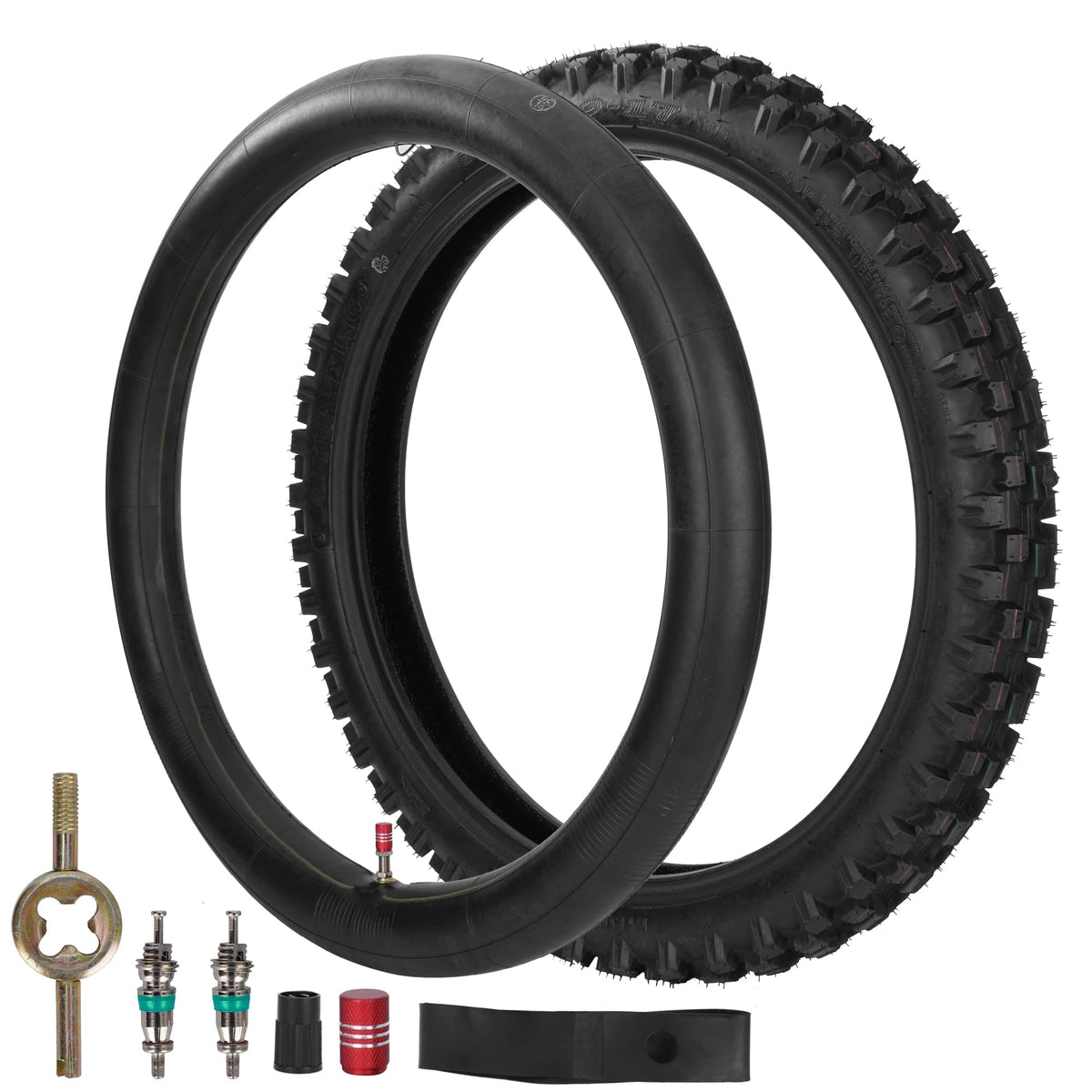 70/100-17 2.50/2.75-17 Off Road Motorcycle Tire and Inner Tube Set X854