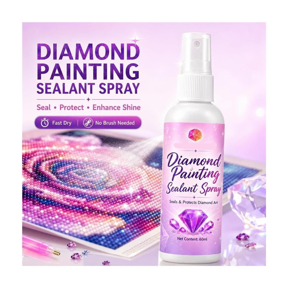 Diamond Painting Sealant Spray 4 Pack N80256