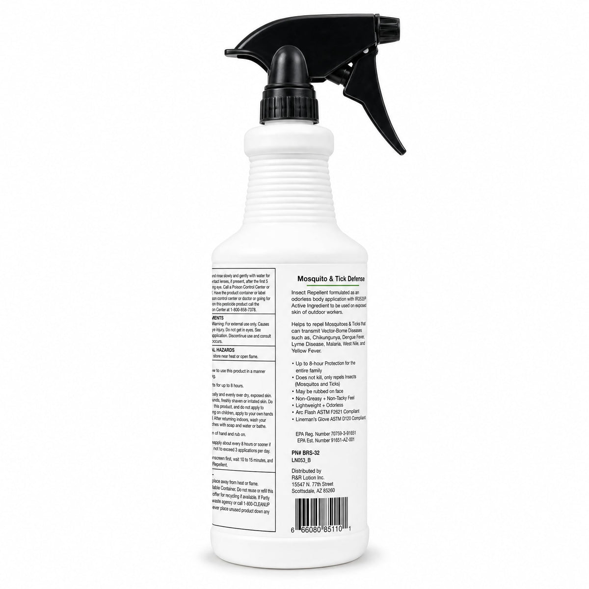Insect Repellent Spray 8 Hour Protection 32oz Bottle M8174