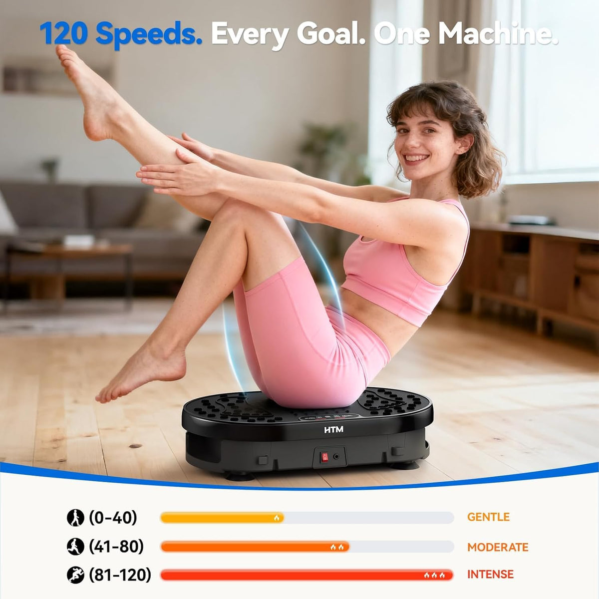 Vibration Plate Exercise Machine with Remote Control B106269