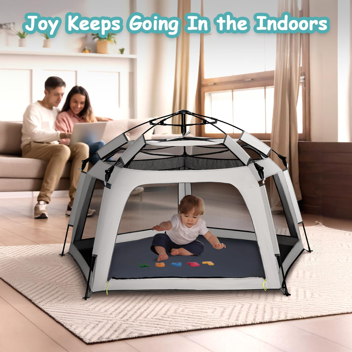 Pop-up Play Tent with Canopy Travel Bag L2210