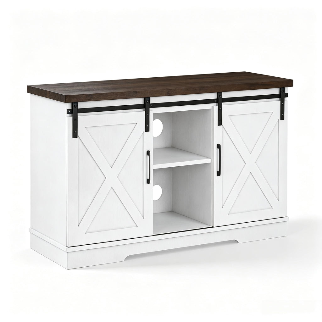 Farmhouse TV Stand Entertainment Center for 65 Inch TV A60599