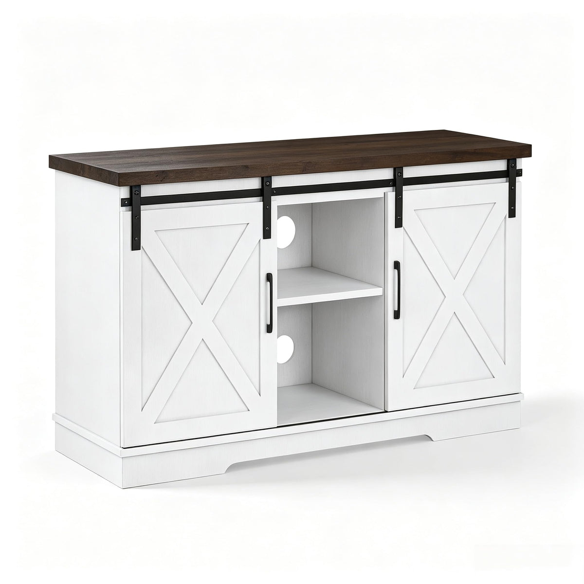 Farmhouse TV Stand Entertainment Center for 65 Inch TV A60599