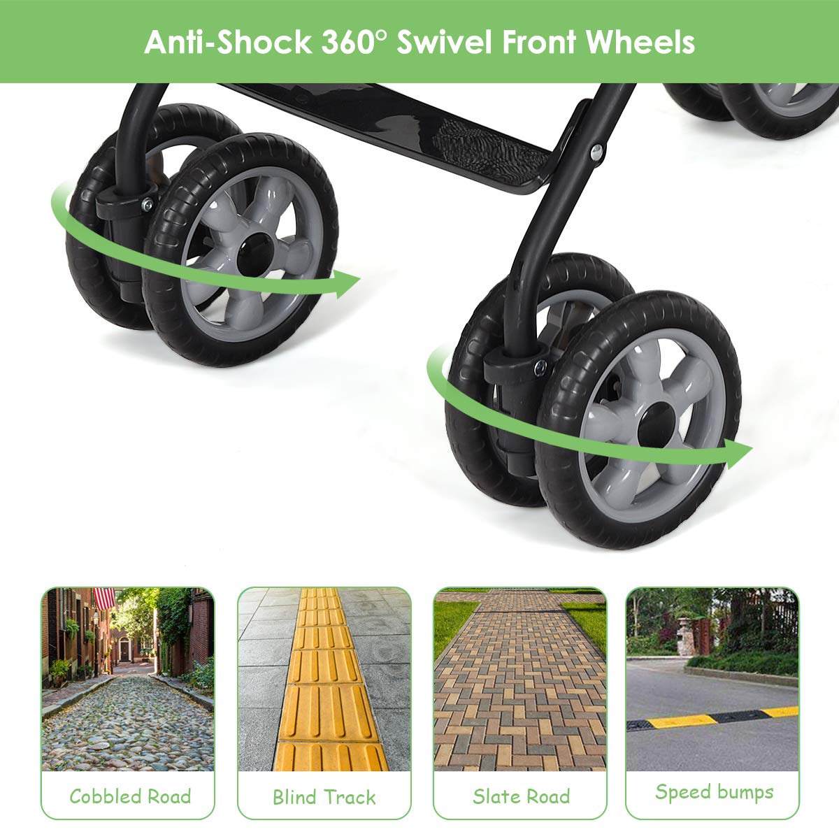 Lightweight Compact Travel Stroller Green Z831510