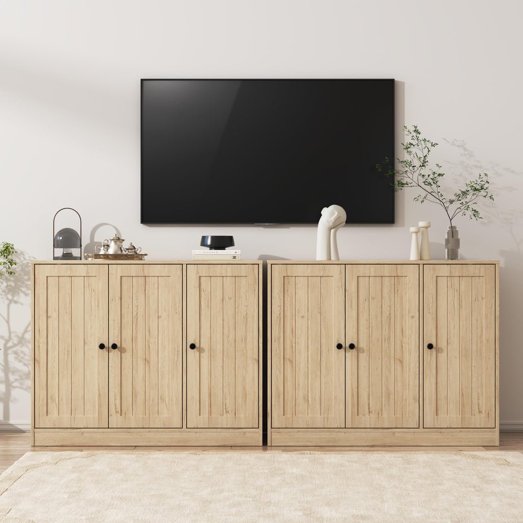 Buffet Cabinet with 3 Doors and Adjustable Shelf Z950