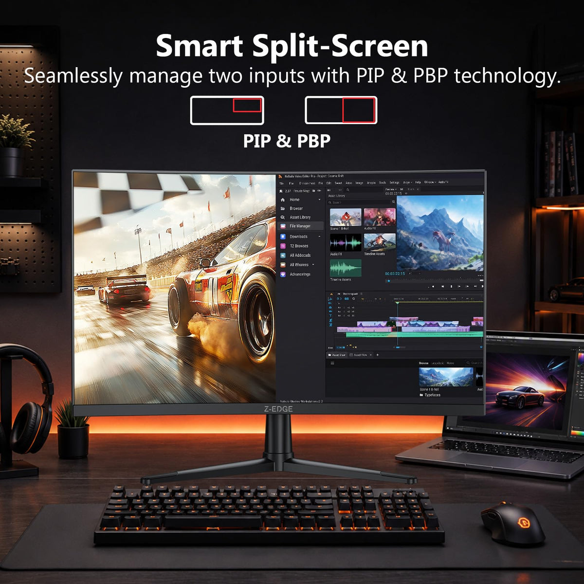 27 inch Curved QHD 1440P 240Hz Gaming Monitor C23853