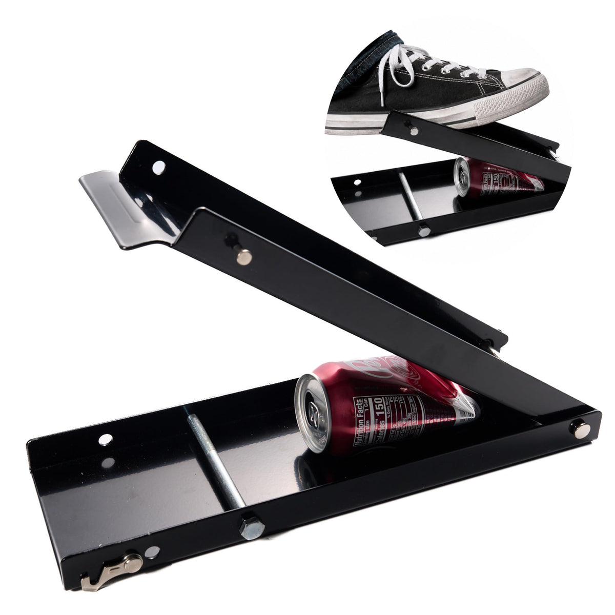 Heavy Duty Aluminum Foldable Can Crusher with Non-Slip Base Y417813