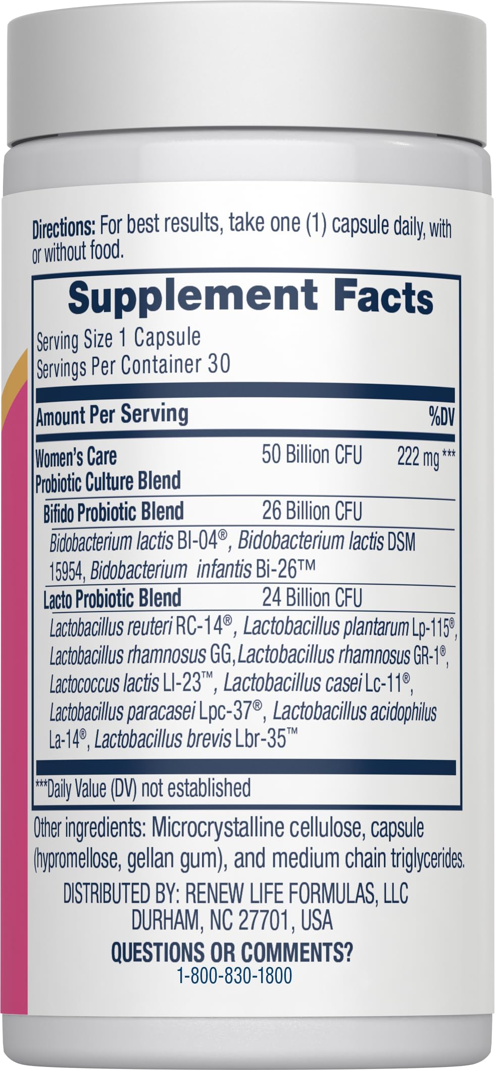 Women's Probiotic 50 Billion CFU C455