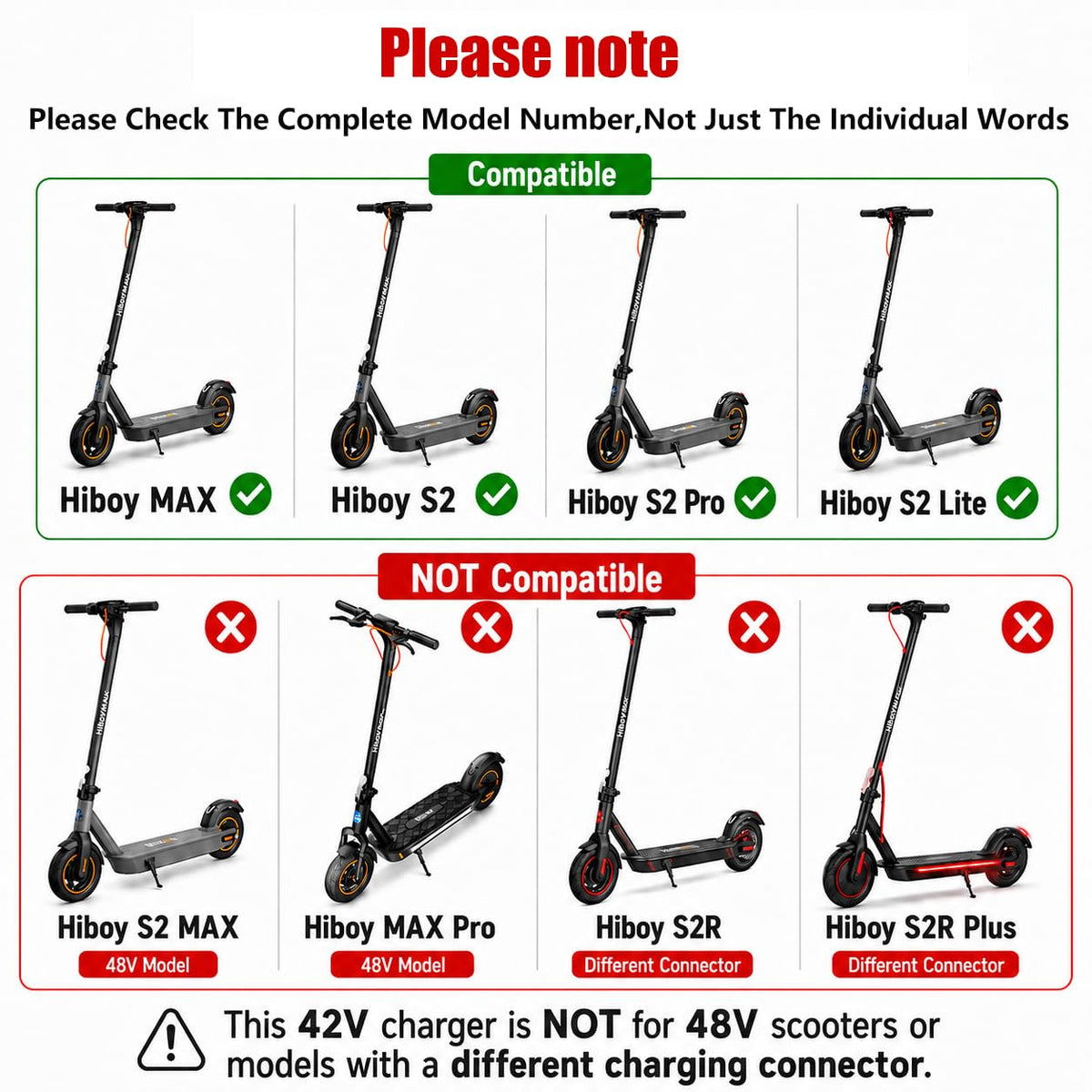 42V Electric Scooter Charger E95205