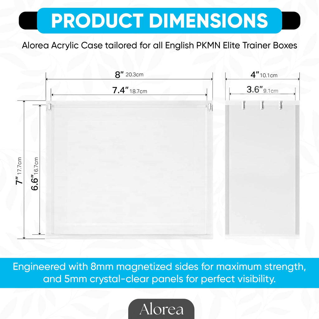 Acrylic Display Case with Magnetic Lid R800