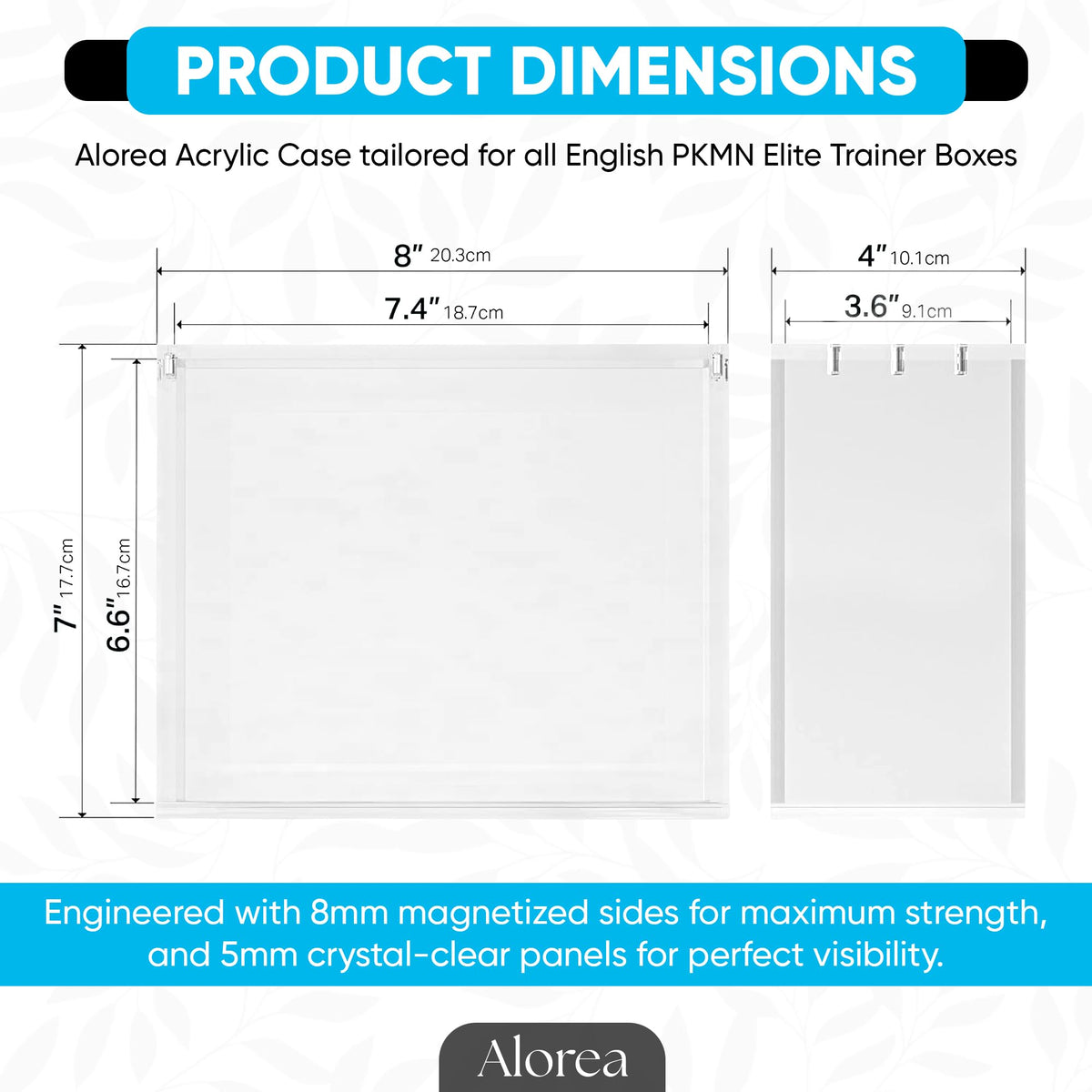 Acrylic Display Case with Magnetic Lid R800