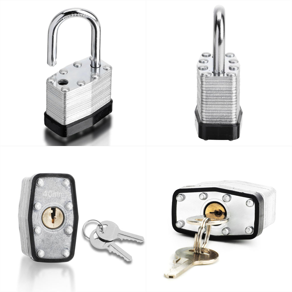 4 Pack Keyed Alike Pad Locks M55254