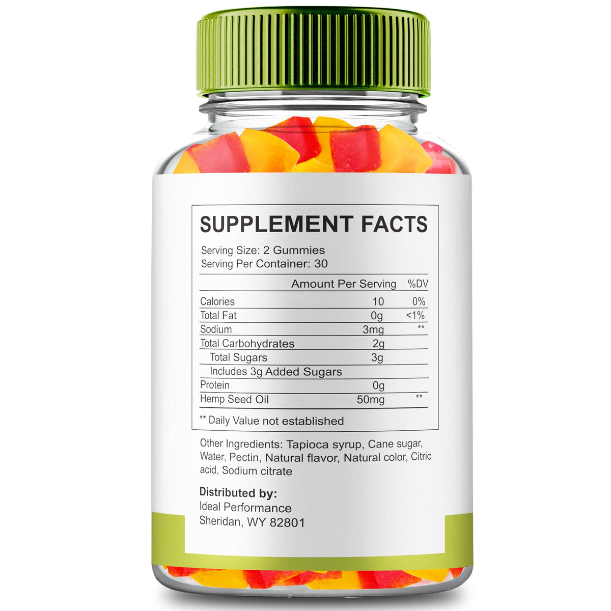 60 Gummies Hemp Gummies with Hemp Seeds Organic Extract P51979