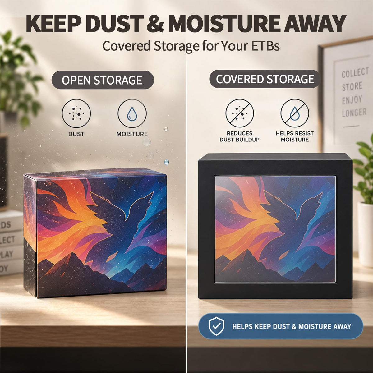 Black Cardboard Magnetic Display Box 4 Pack I839768