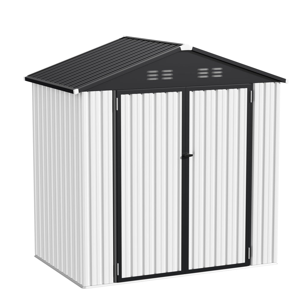 6 x 4 FT Waterproof Metal Outdoor Storage Shed C810