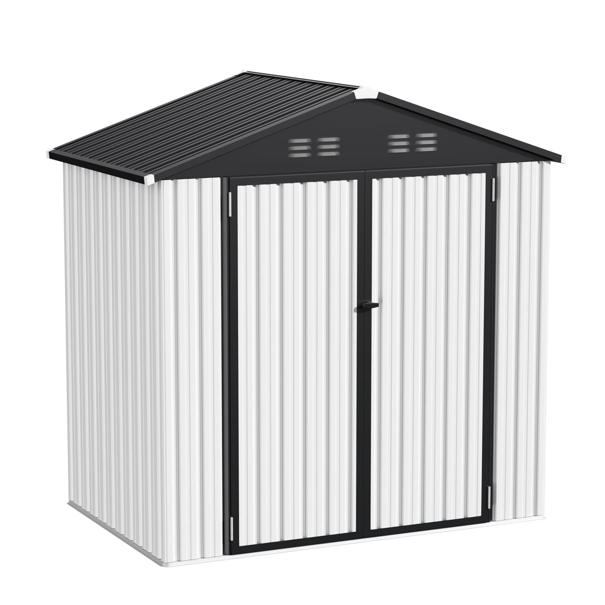 6 x 4 FT Waterproof Metal Outdoor Storage Shed C810