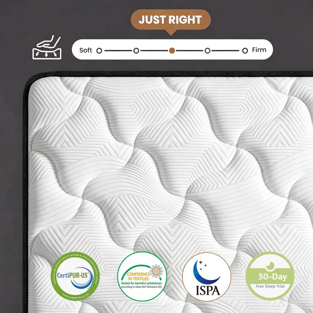 12 Inch Medium Firm Hybrid Full Mattress O4261