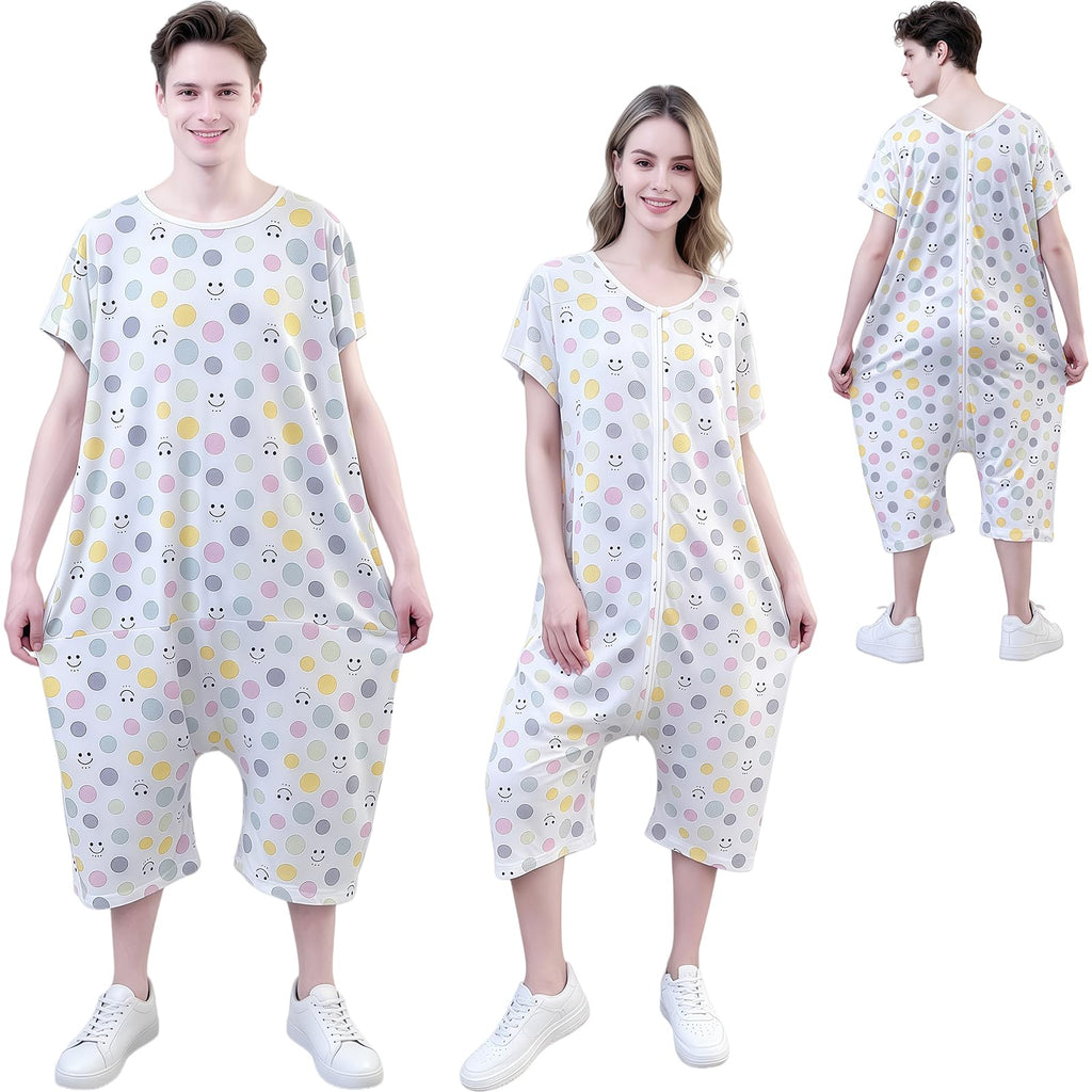 Reversible Incontinence Jumpsuit with Zipper A675944