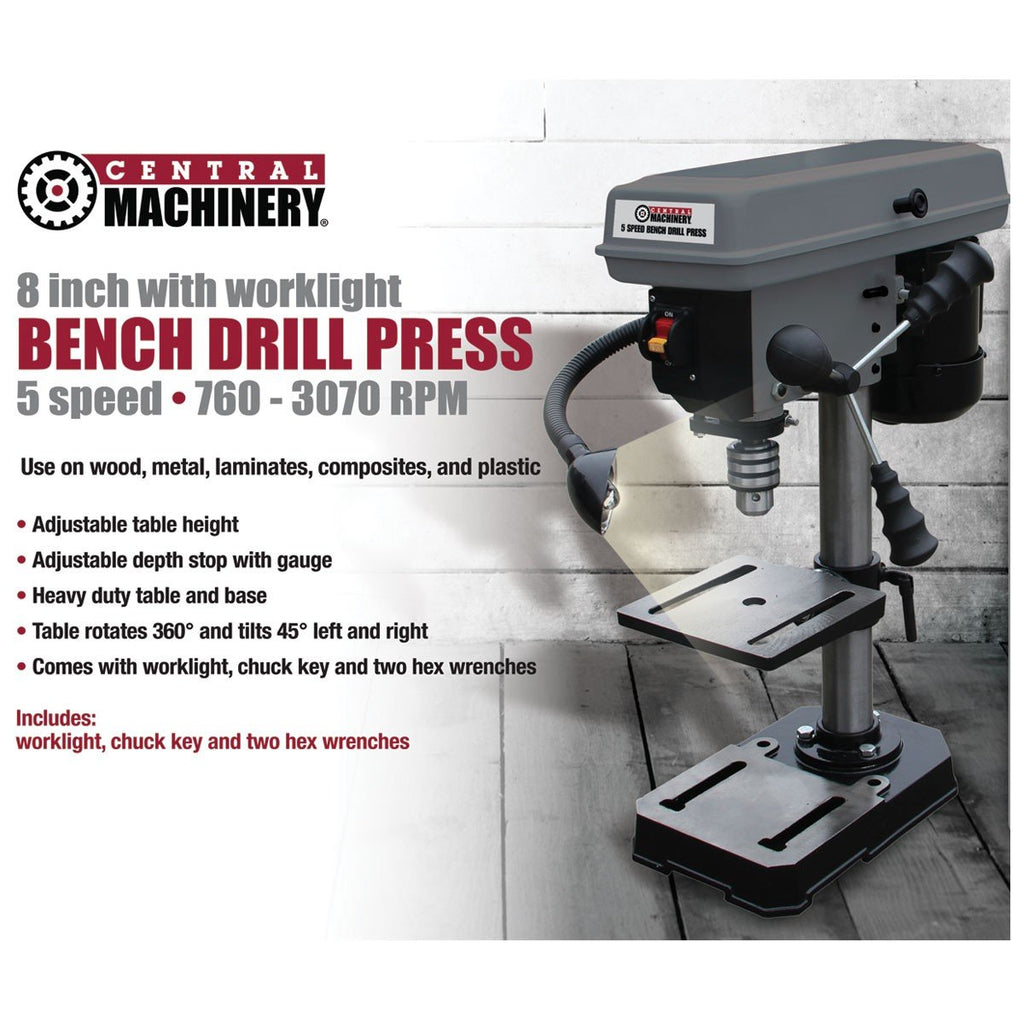 8" Bench Mount Drill Press Z31067