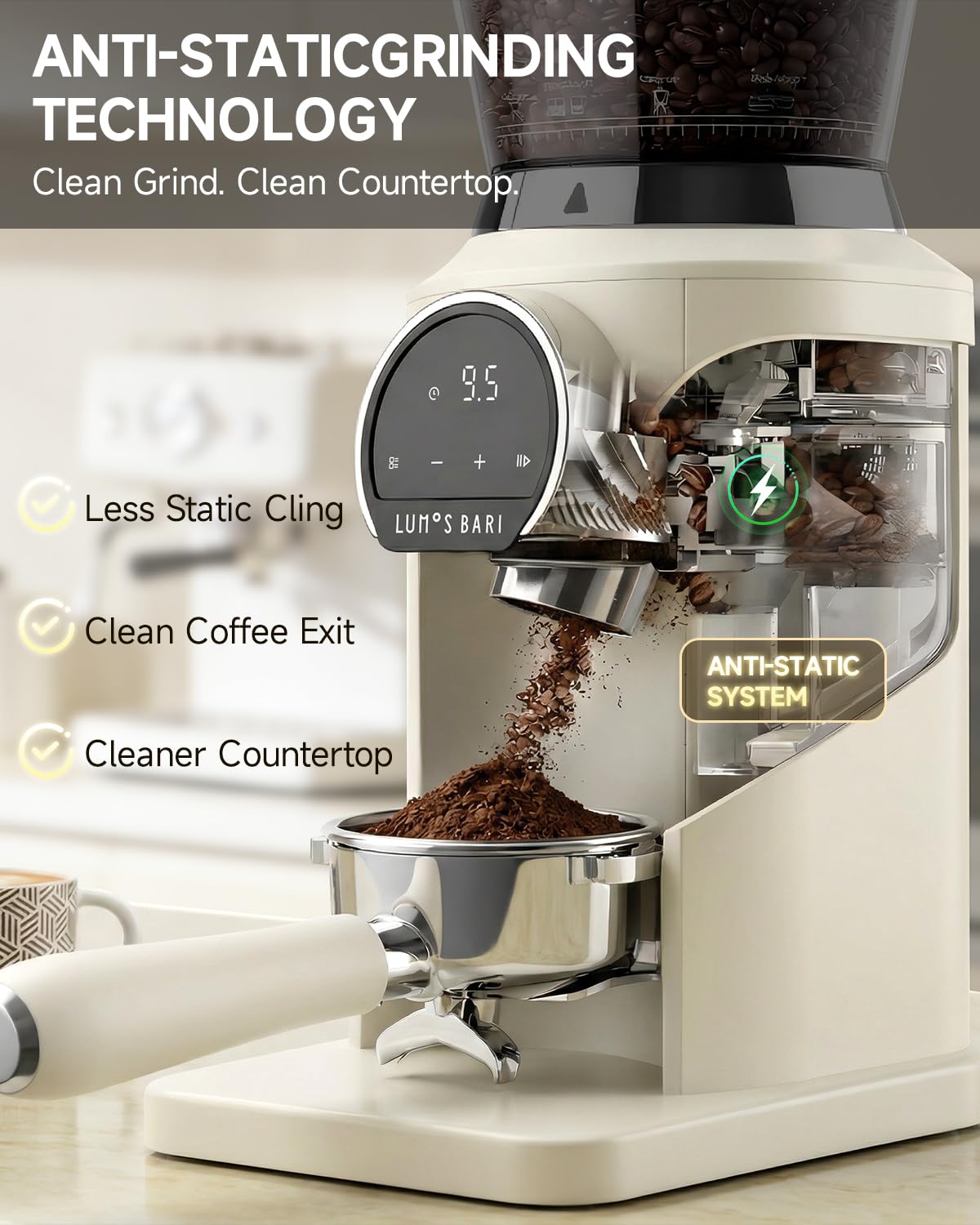 Conical Burr Coffee Grinder, 34 Settings P6459