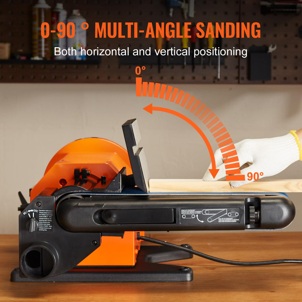 8" Disc and 4" x 36" Belt Sander with 5A Induction Motor R539