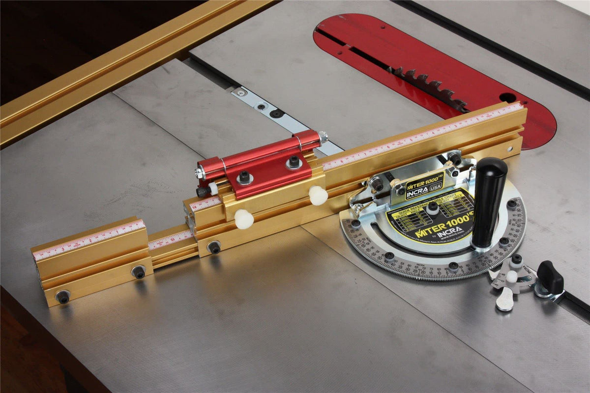 Miter Gauge with Telescoping Fence and Flip Shop Stop C509