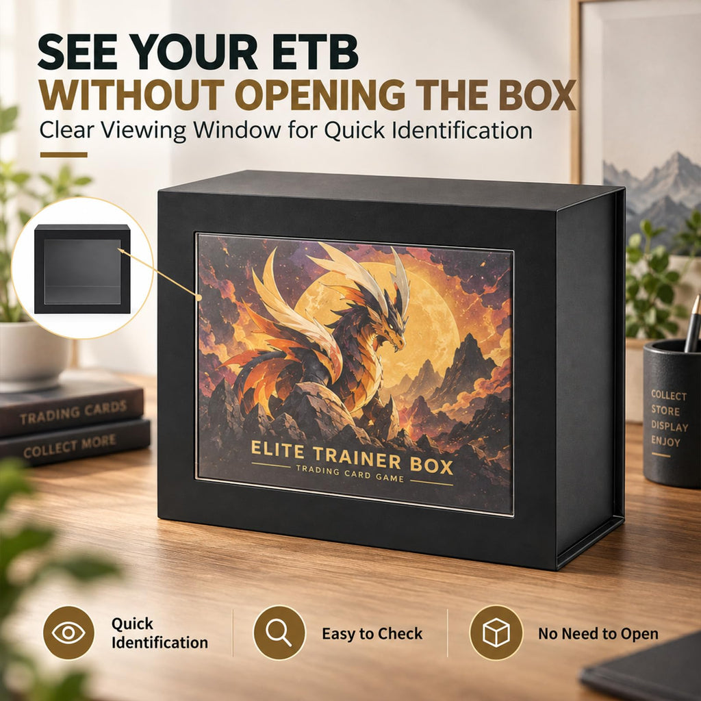 Black Cardboard Magnetic Display Box 4 Pack I839768