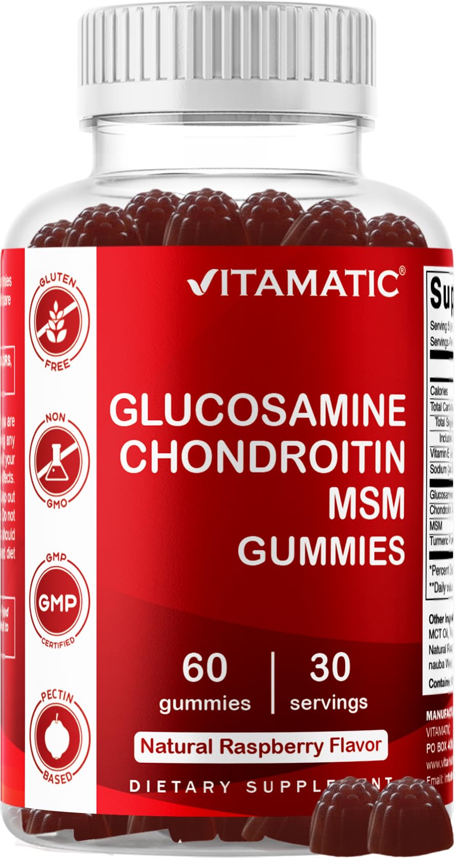 Glucosamine Chondroitin with MSM & Vitamin E 60 Gummies B920488