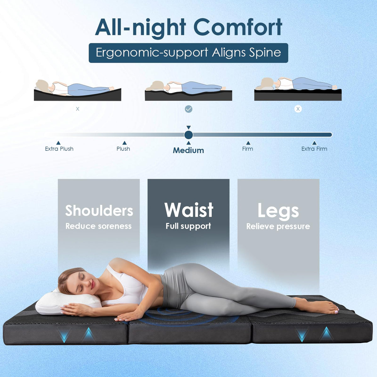 Foldable Memory Foam 6 inch Queen Mattress E3249
