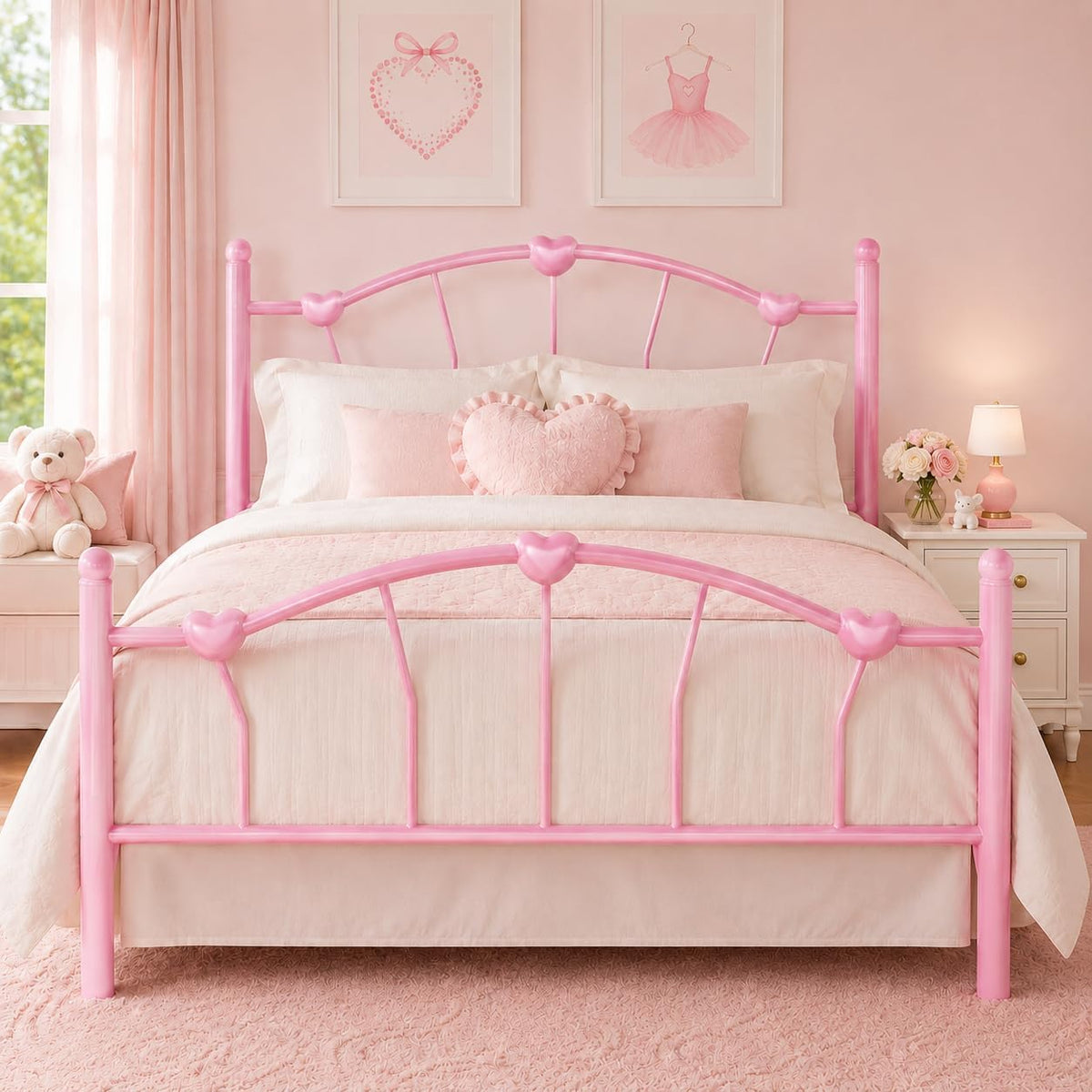 Twin Metal Platform Bed S79294