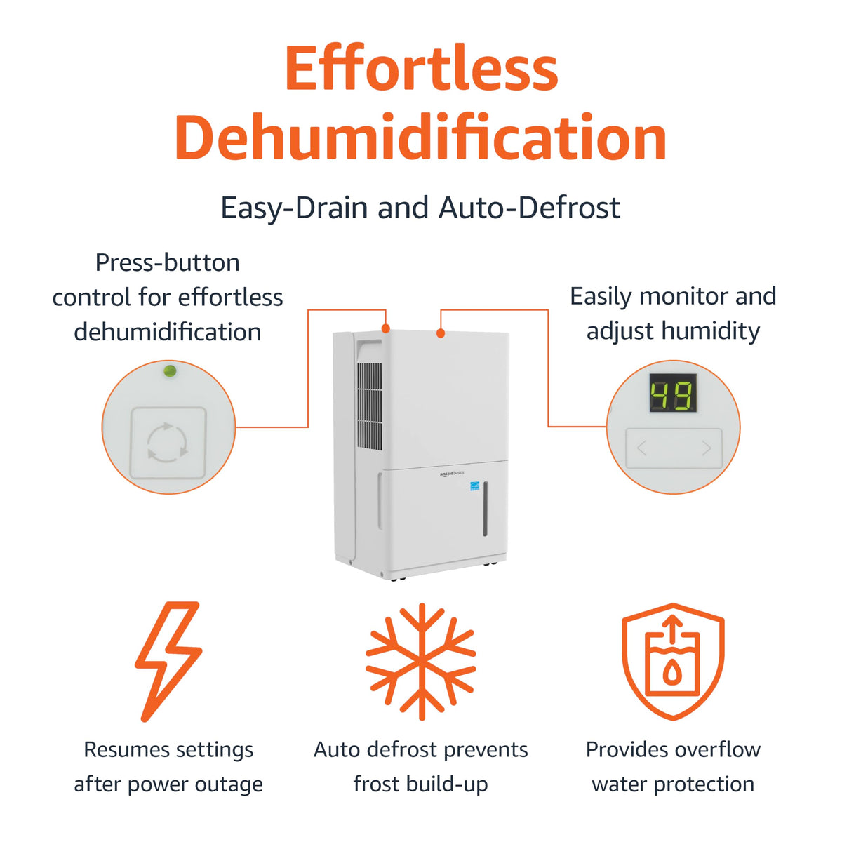 50-Pint Dehumidifier with Pump F768090