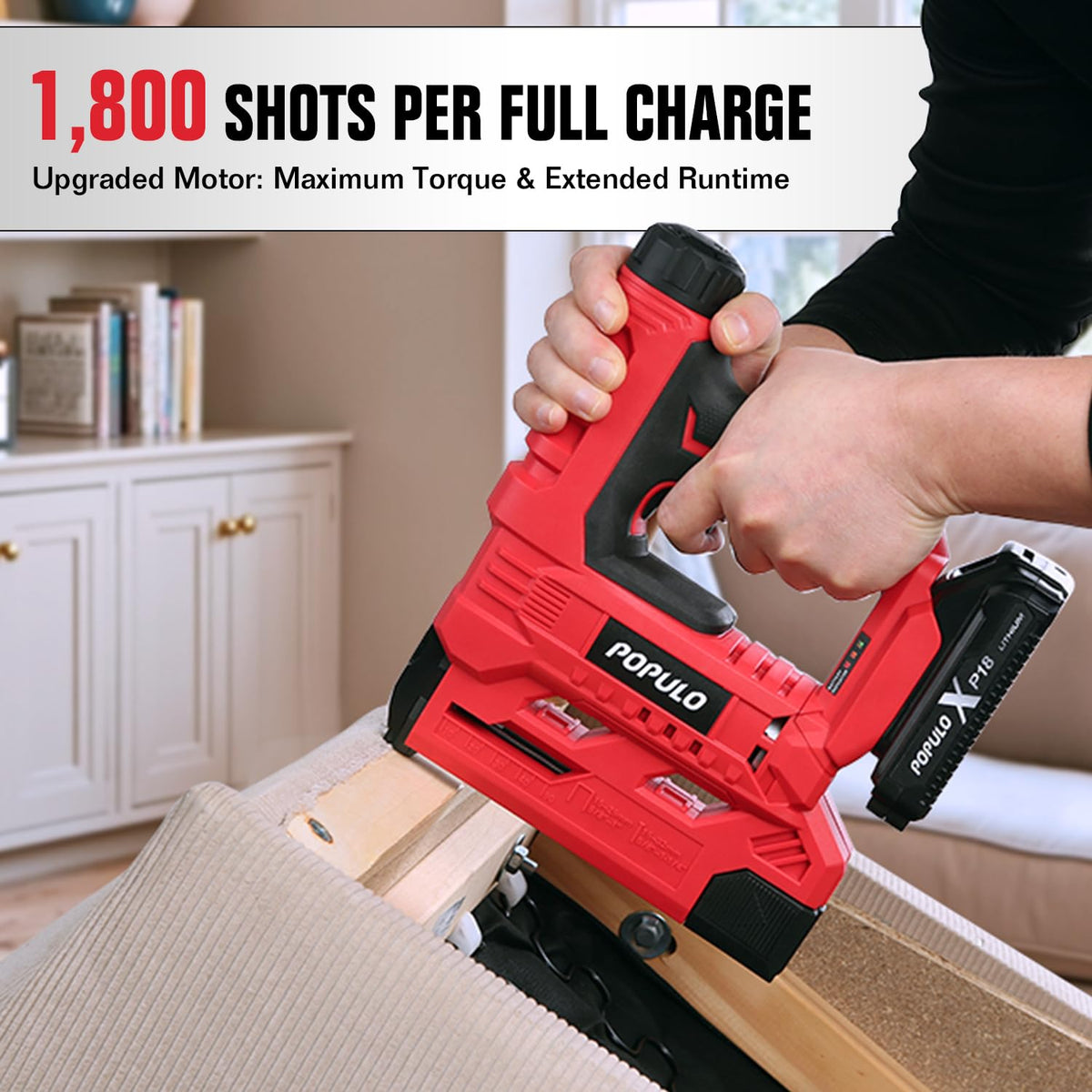 18 Gauge 2 In 1 Cordless Brad Nailer Stapler I1983