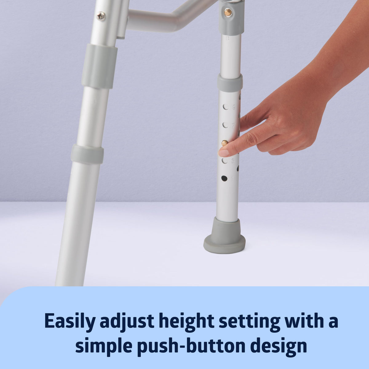 Adjustable Transfer Bench with Slip-resistant Feet W55086