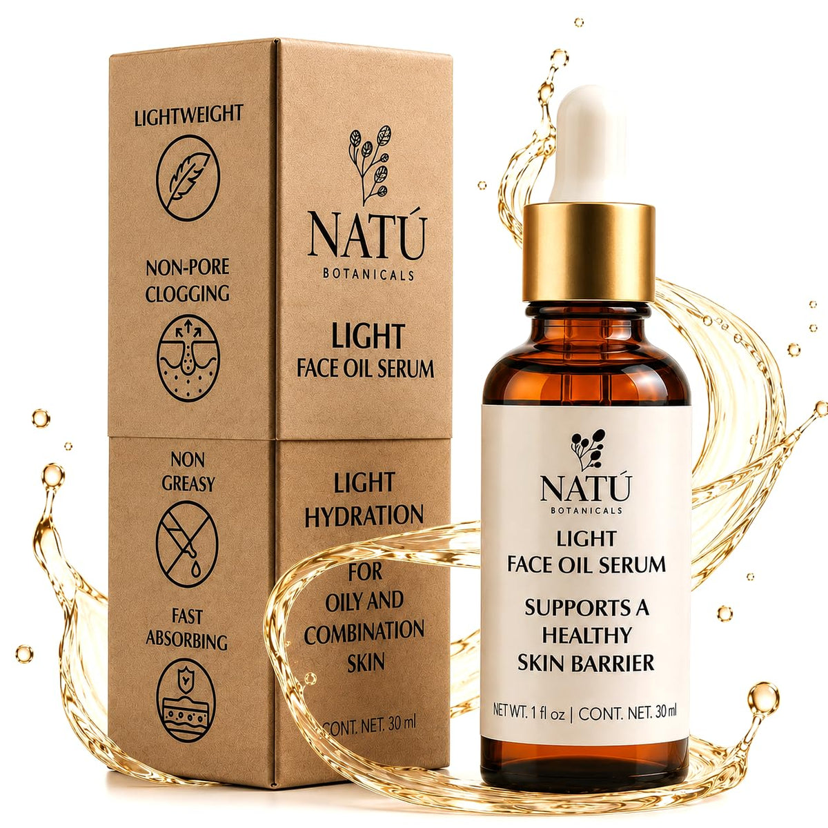 Light Face Oil Serum for Oily & Combination Skin 1 fl oz J78049