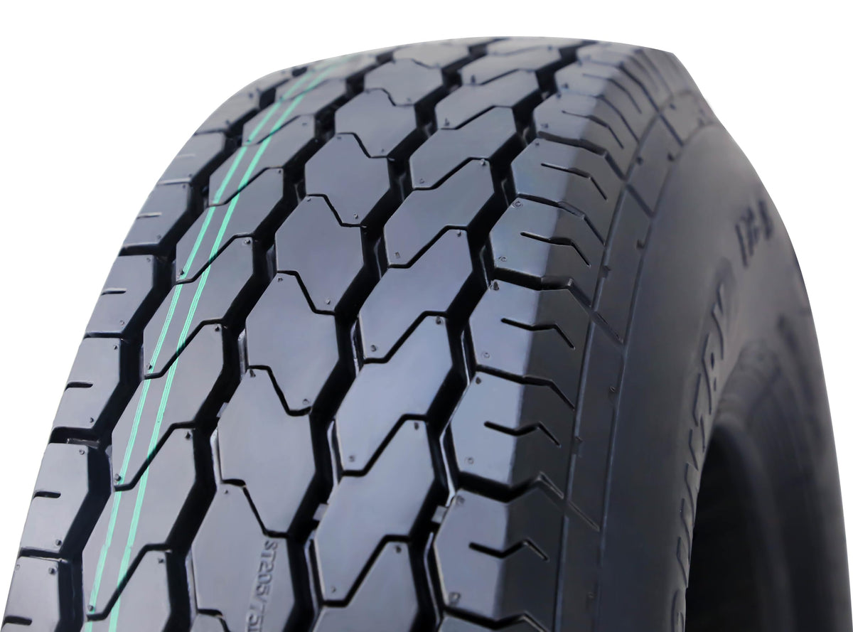 Trailer Tire Wheel ST205/75D15 6PR 101L 5X4.5 White Spoke Pk2 O72928