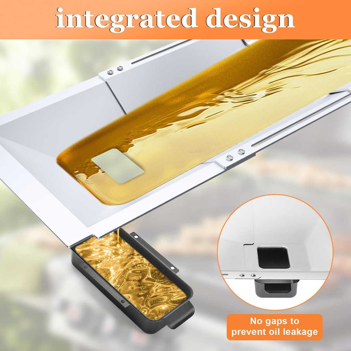Universal Grease Tray with Catch Pan Adjustable Drip Pan for Gas Grill K888